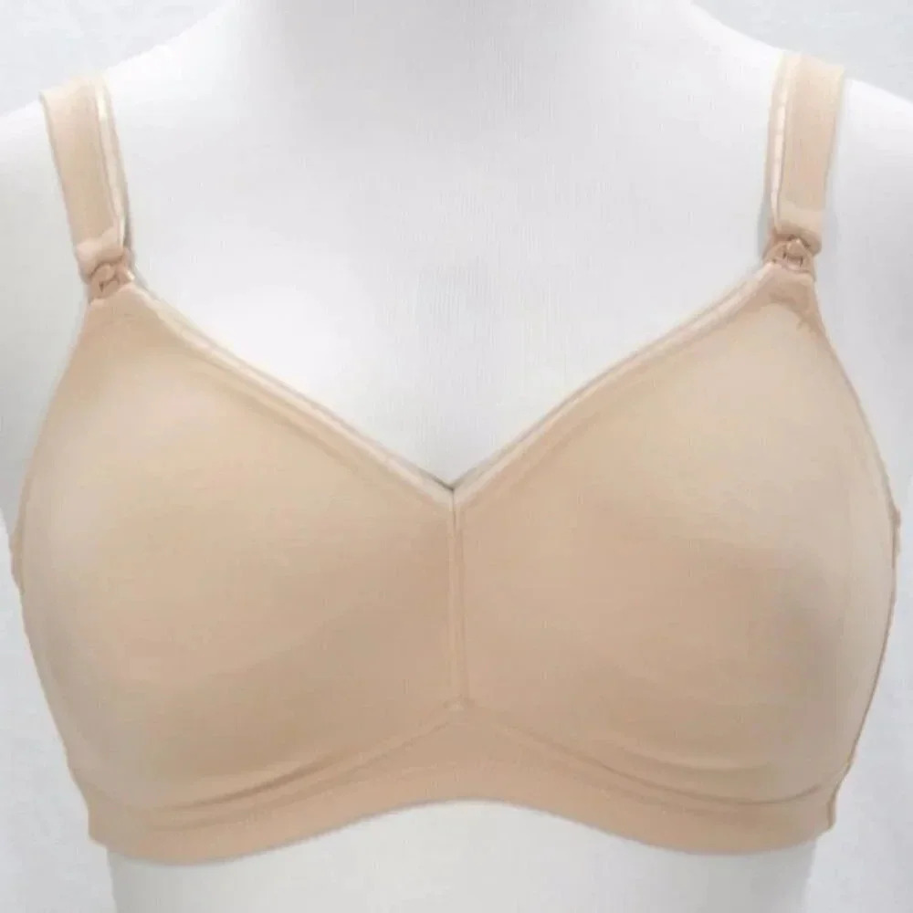 Anita 5080 Twin Maximum Comfort Wire Free Nursing Bra 38C Beige NEW WITH TAGS NE